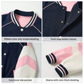 Load image into Gallery viewer, Girls Varsity Jackets Baseball Bomber Color Block Jacket Outwear With Pockets
