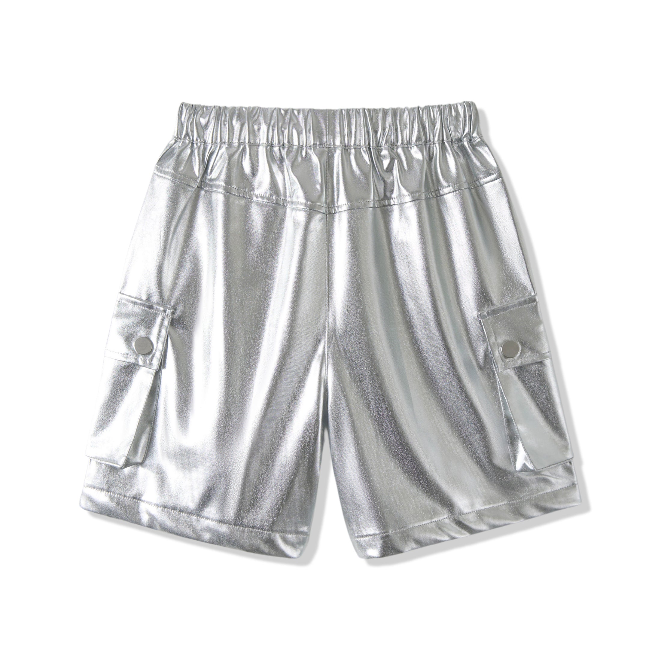 Rolanko Girls Cargo Lightweight Parachute Short Pants with Pockets