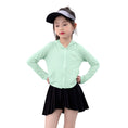Load image into Gallery viewer, Rolanko Kids Zip Up Sun Hoodie UPF50+ with Thumbholes
