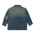 Load image into Gallery viewer, Girls Dark Blue Vintage Classic Denim Jacket
