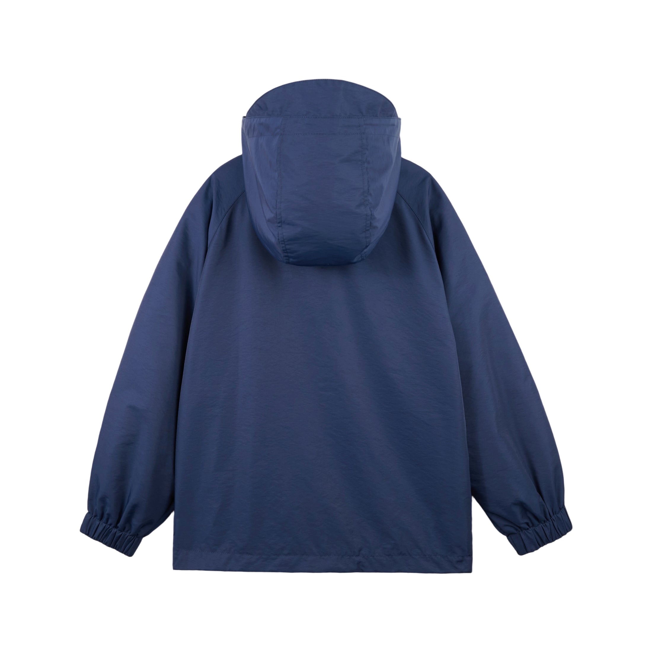Girls' Solid Colour Windproof Jacket with Reflective Stripes