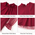 Load image into Gallery viewer, Rolanko Girls Contrast Mesh Puff Long Sleeve A-Line Dress with Belt
