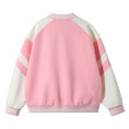 Load image into Gallery viewer, Girls Varsity Jackets Baseball Bomber Color Block Jacket Outwear With Pockets
