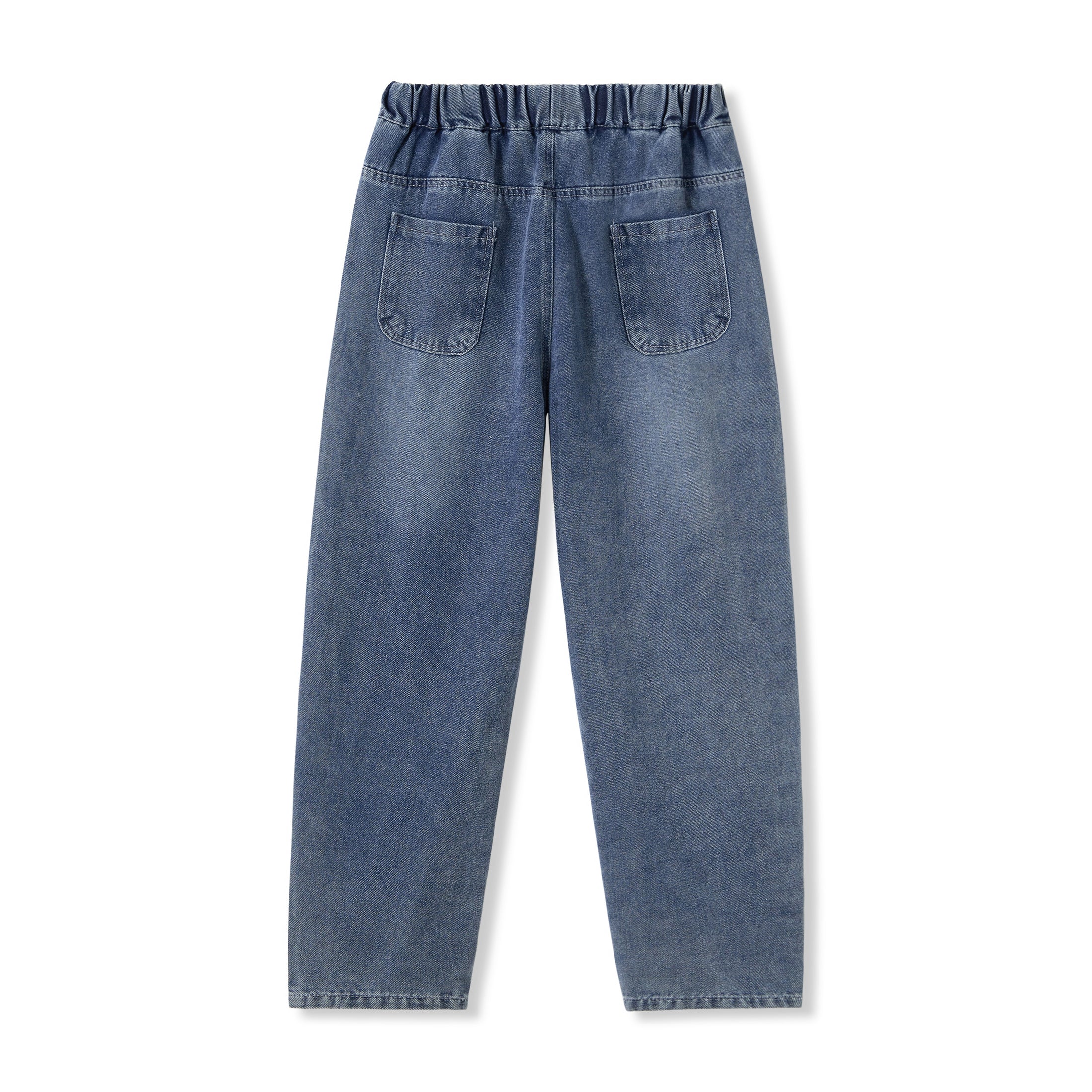 Boys Ripped SmallHole Gray Blue Jeans