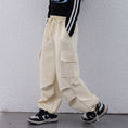 Load image into Gallery viewer, Girls Wide Leg Cargo Sweatpants with Pockets
