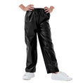 Load image into Gallery viewer, Girls Faux Leather Pants Straight Wide Leg Streetwear Trousers with Pockets
