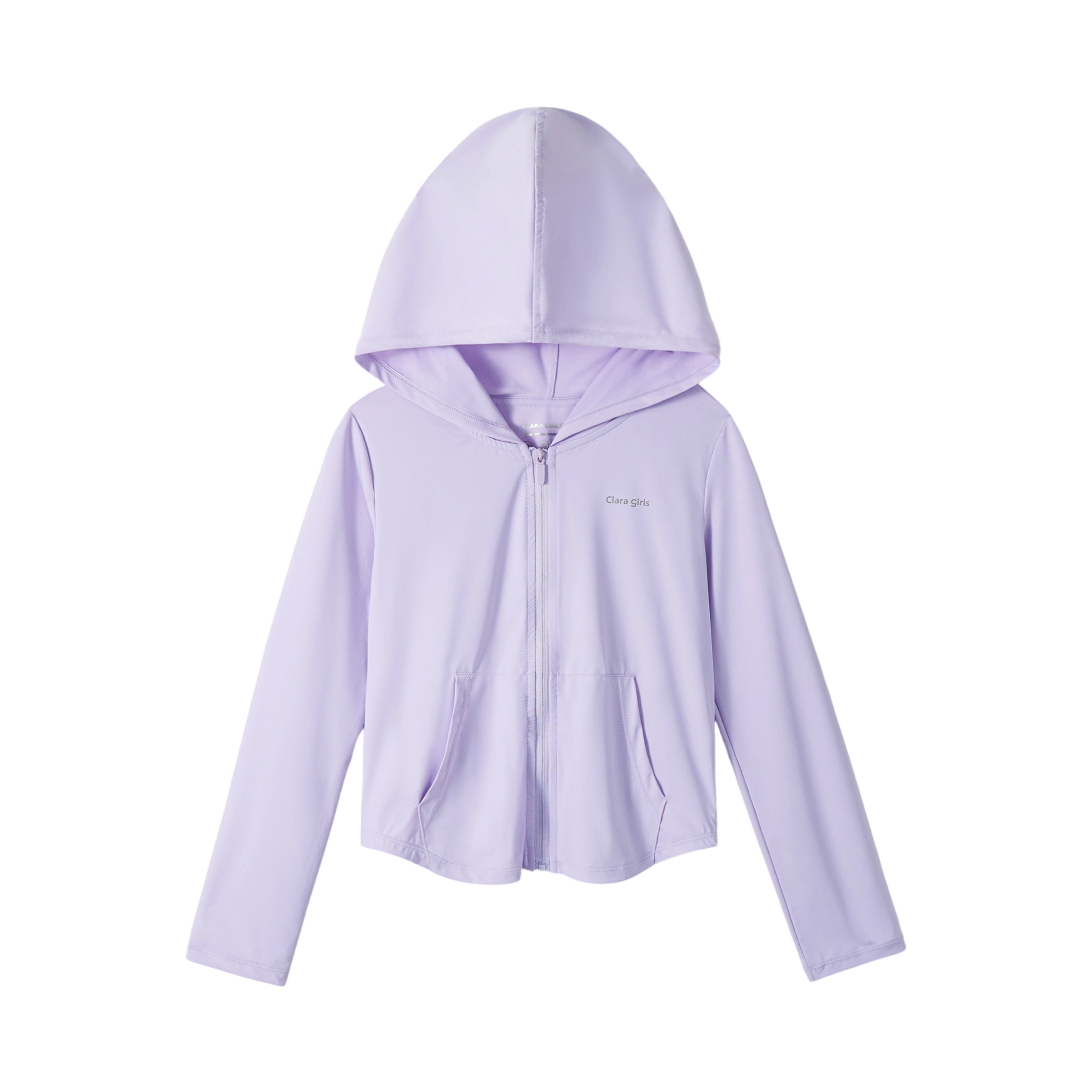 Rolanko Kids Zip Up Sun Hoodie UPF50+ with Thumbholes