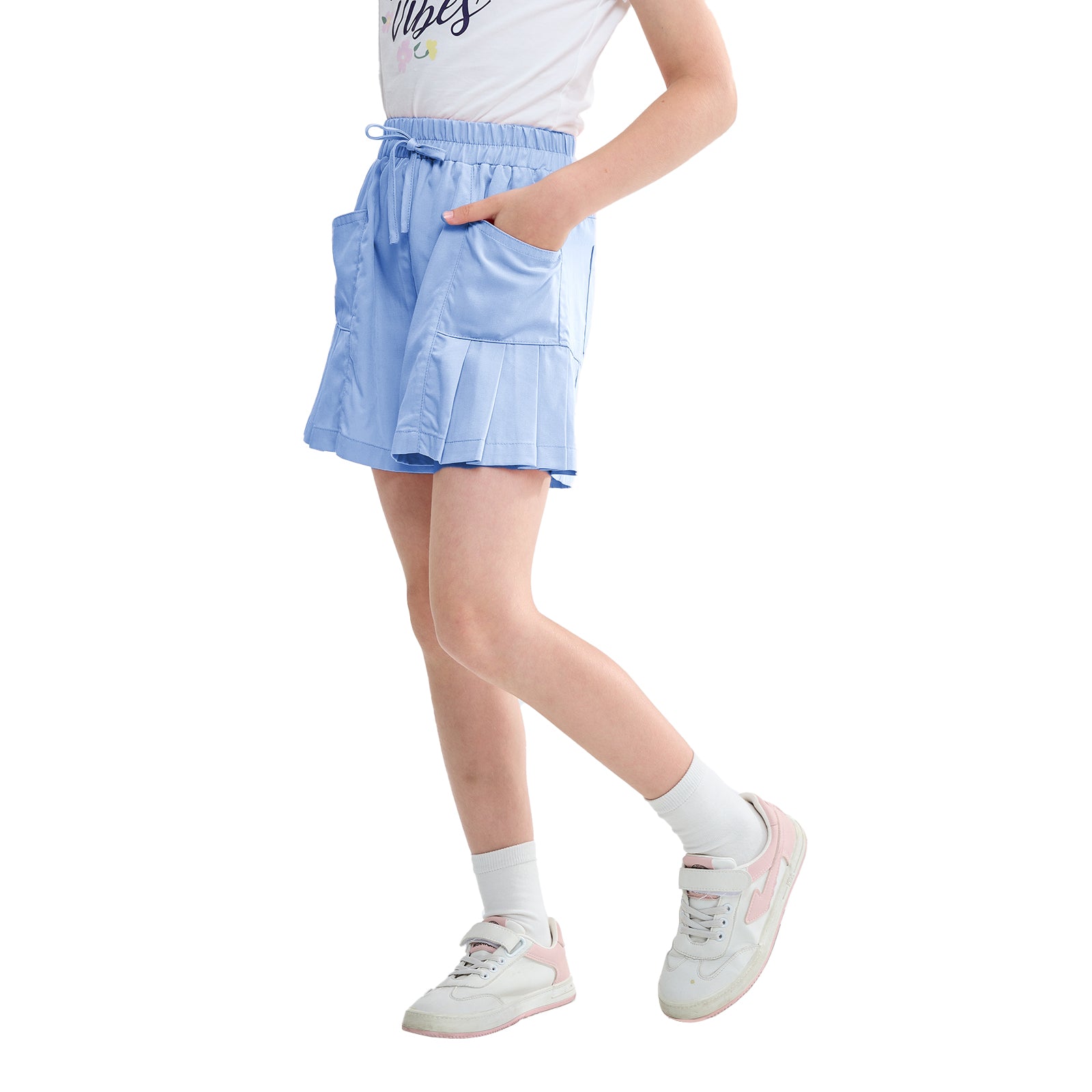 Rolanko Lightweight Girls Shorts with Pockets