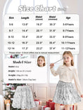 Load image into Gallery viewer, Rolanko Girls Sequin Elastic Waist Glitter Sparkly Skirt
