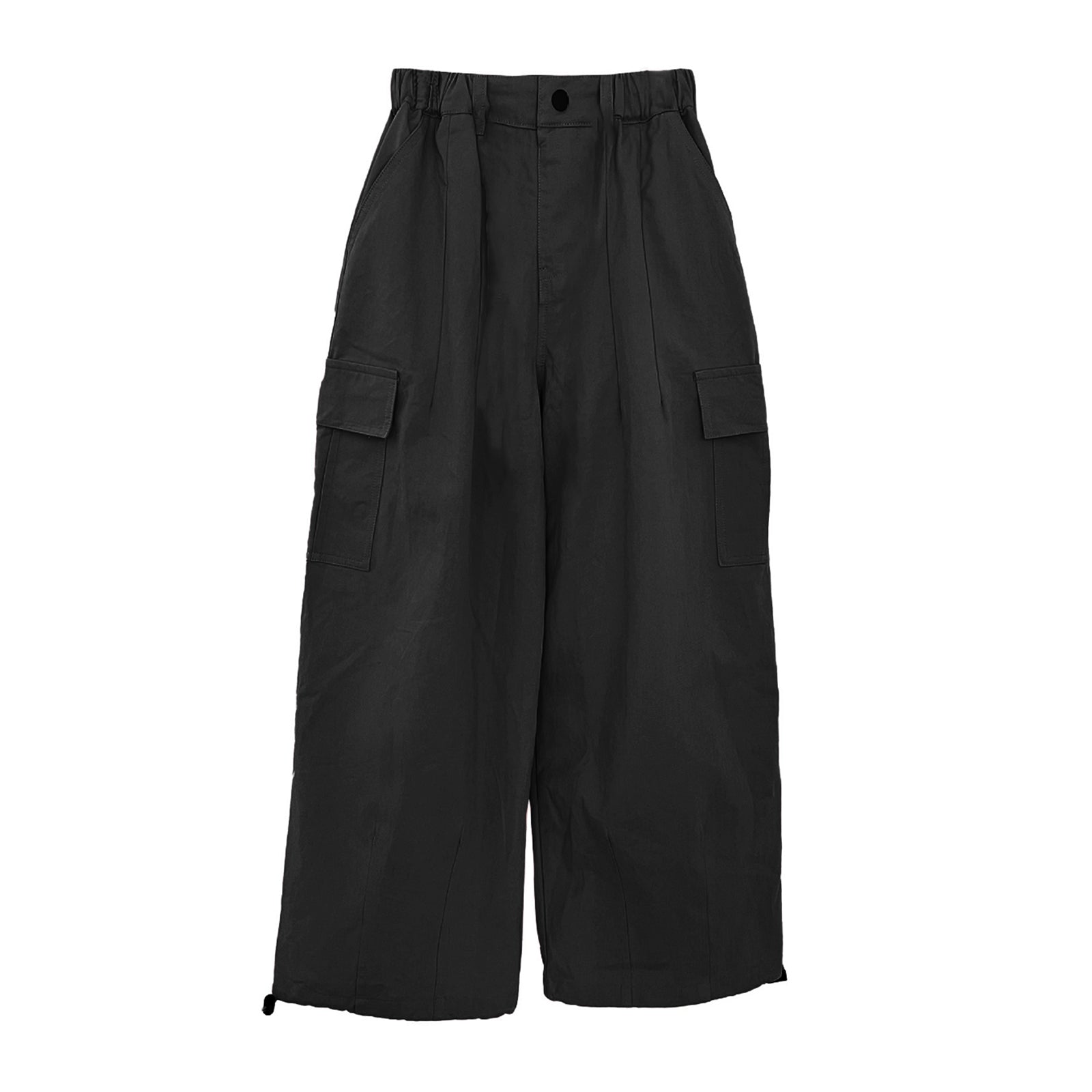 Girl's Elasticated Waist Cargo Trousers with Multi Pockets