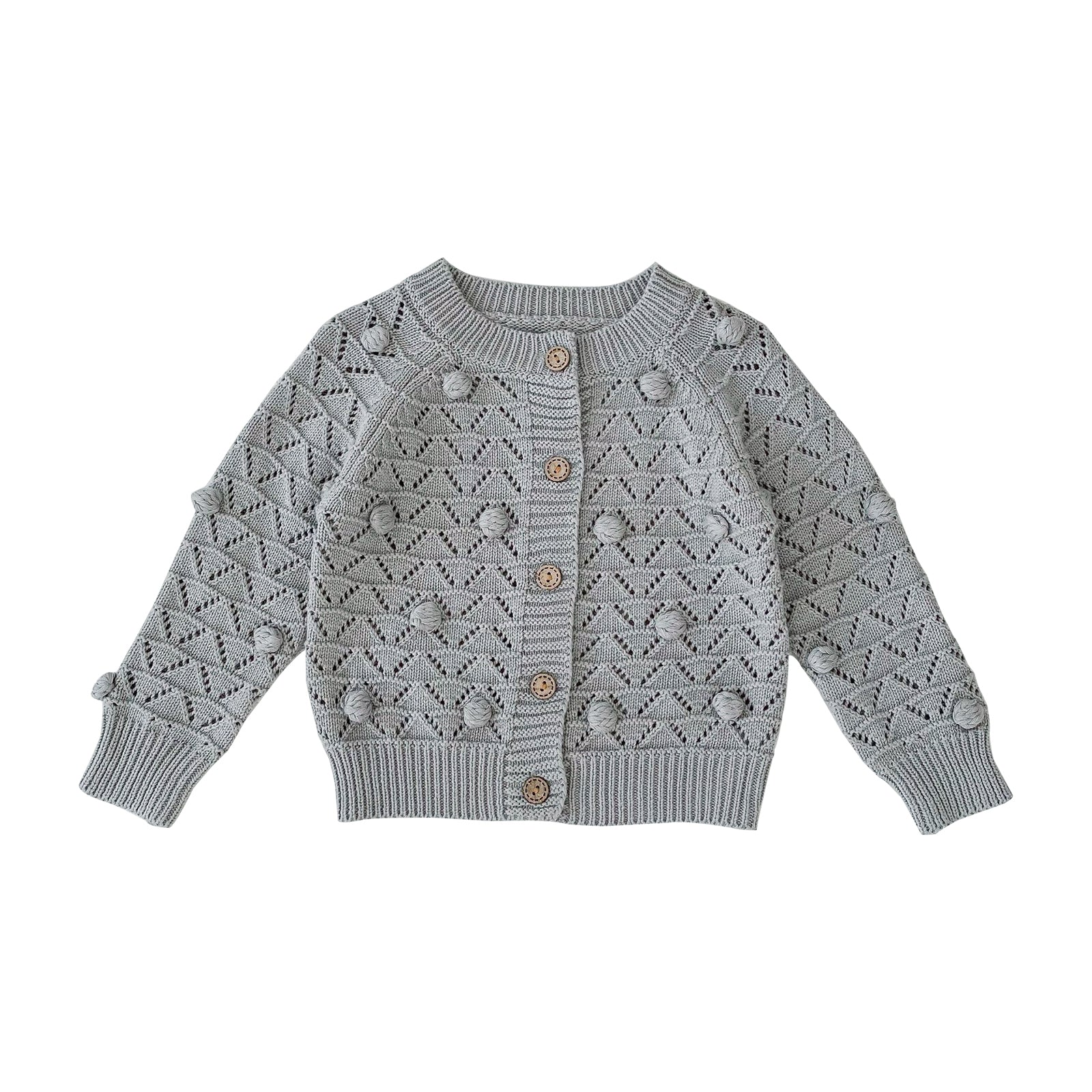 Toddler Girls Cutout Knit Cardigan