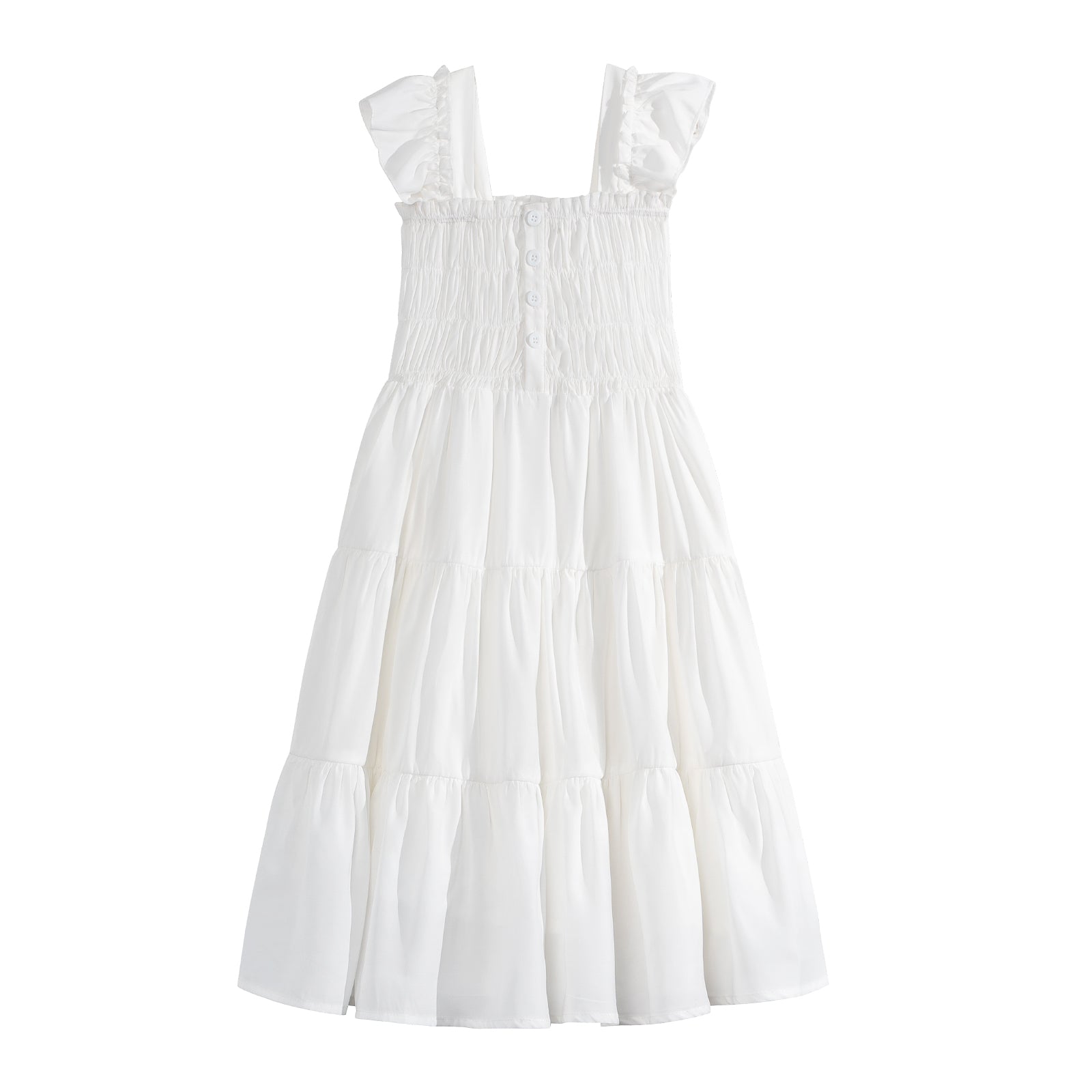 Rolanko Girls' Sleeveless Dress with Pockets