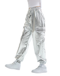 Load image into Gallery viewer, Girls Hip Hop Dance Cotton Cargo Jogger Pants for Kids
