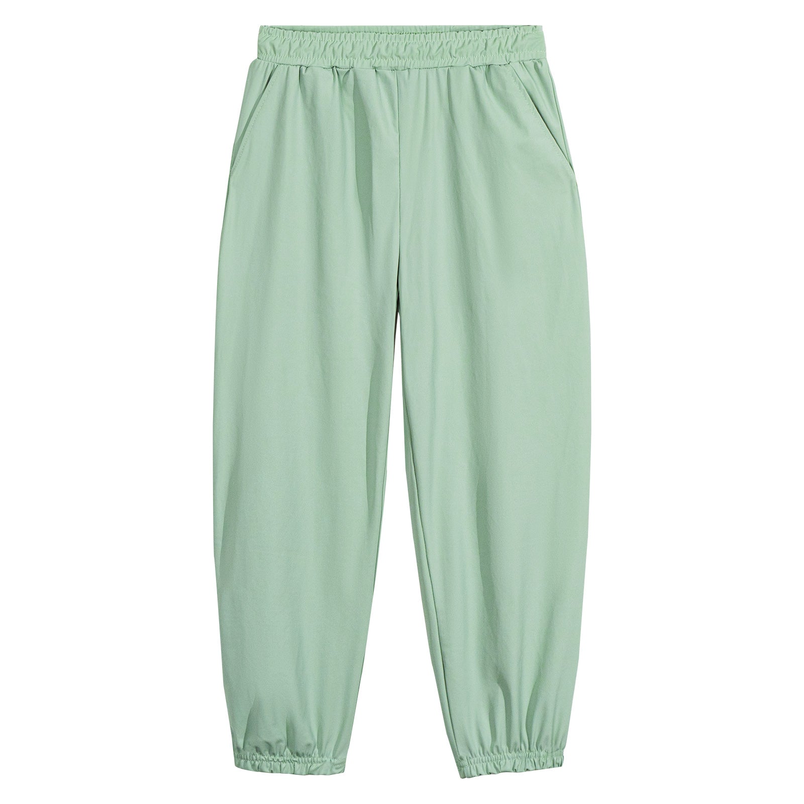 Rolanko Joggers with Pockets Quick Dry Silky Kids Sweatpants Lightweight Athletic Pants