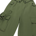 Load image into Gallery viewer, Girls Baggy Cargo High Rise Waist with Multi Pockets Wide Leg Cargos Pants
