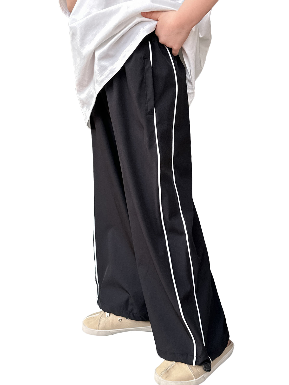 Girl‘s Athletic Loose Jogging Quick Dry Pants