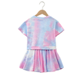 Load image into Gallery viewer, Girl's Summer Tie Dyed Short Sleeve Outfit
