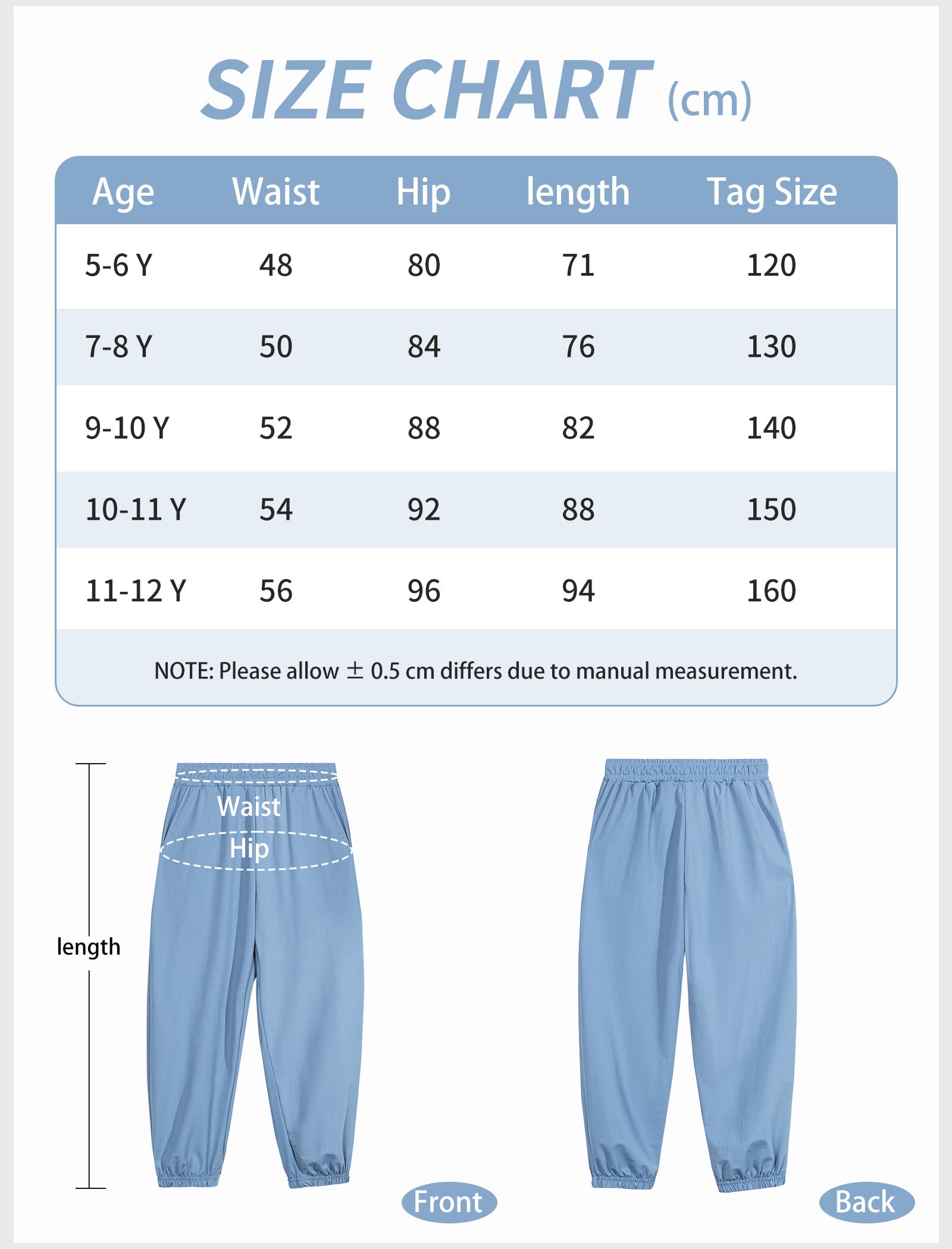 Rolanko Joggers with Pockets Quick Dry Silky Kids Sweatpants Lightweight Athletic Pants