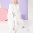 Load image into Gallery viewer, Girl's Elasticated Waist Cargo Trousers with Multi Pockets
