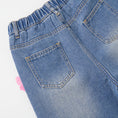 Load image into Gallery viewer, Side Pink Bow Wide Leg Jeans
