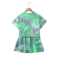 Load image into Gallery viewer, Girl's Summer Tie Dyed Short Sleeve Outfit
