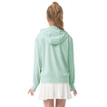 Load image into Gallery viewer, Rolanko Kids Zip Up Sun Hoodie UPF50+ with Thumbholes
