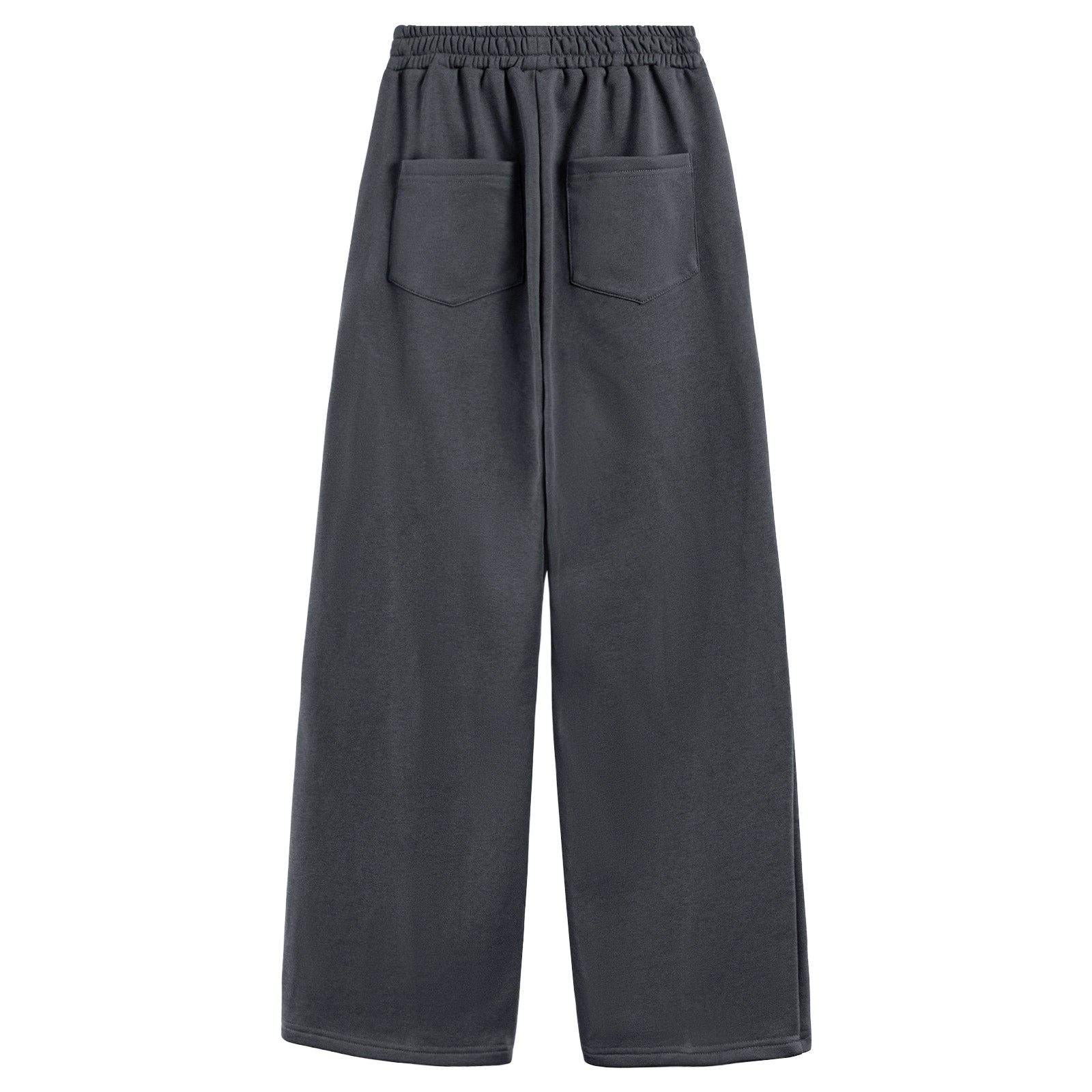 Girls Wide Leg Straight Sweatpants with Pockets