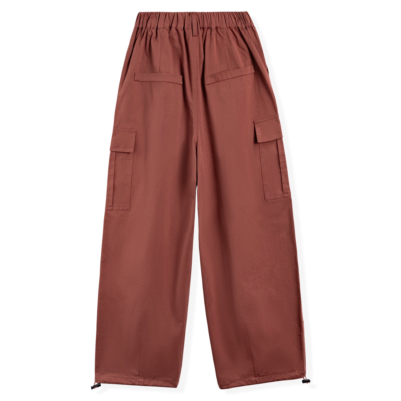 Girl's Elasticated Waist Cargo Trousers with Multi Pockets