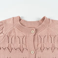 Load image into Gallery viewer, Toddler Girls Cutout Knit Cardigan
