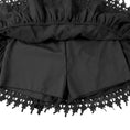 Load image into Gallery viewer, Rolanko Girls Lace Mini Skirts Ruffle Pleated Tiered High Waist Flowy Skorts
