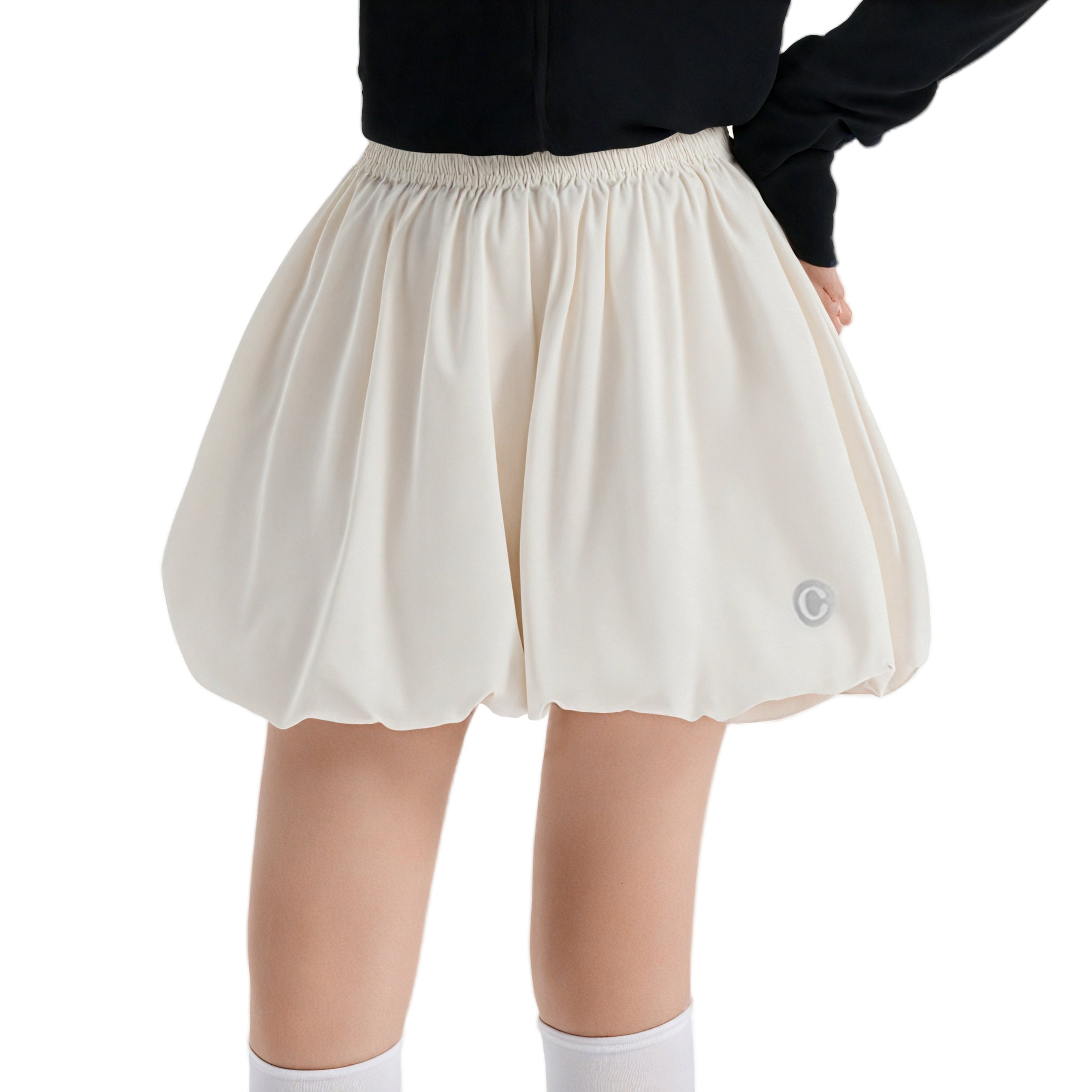 Rolanko Girls Bubble Wide Leg Summer Elastic Waist Bloomers Shorts