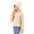 Load image into Gallery viewer, Girls Sherpa Half Zipper Fuzzy Hoodie Sweatshirt
