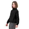 Load image into Gallery viewer, Girls Solid Color Half Zip Half High Neck Sweatshirt
