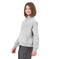 Load image into Gallery viewer, Girls Solid Color Half Zip Half High Neck Sweatshirt
