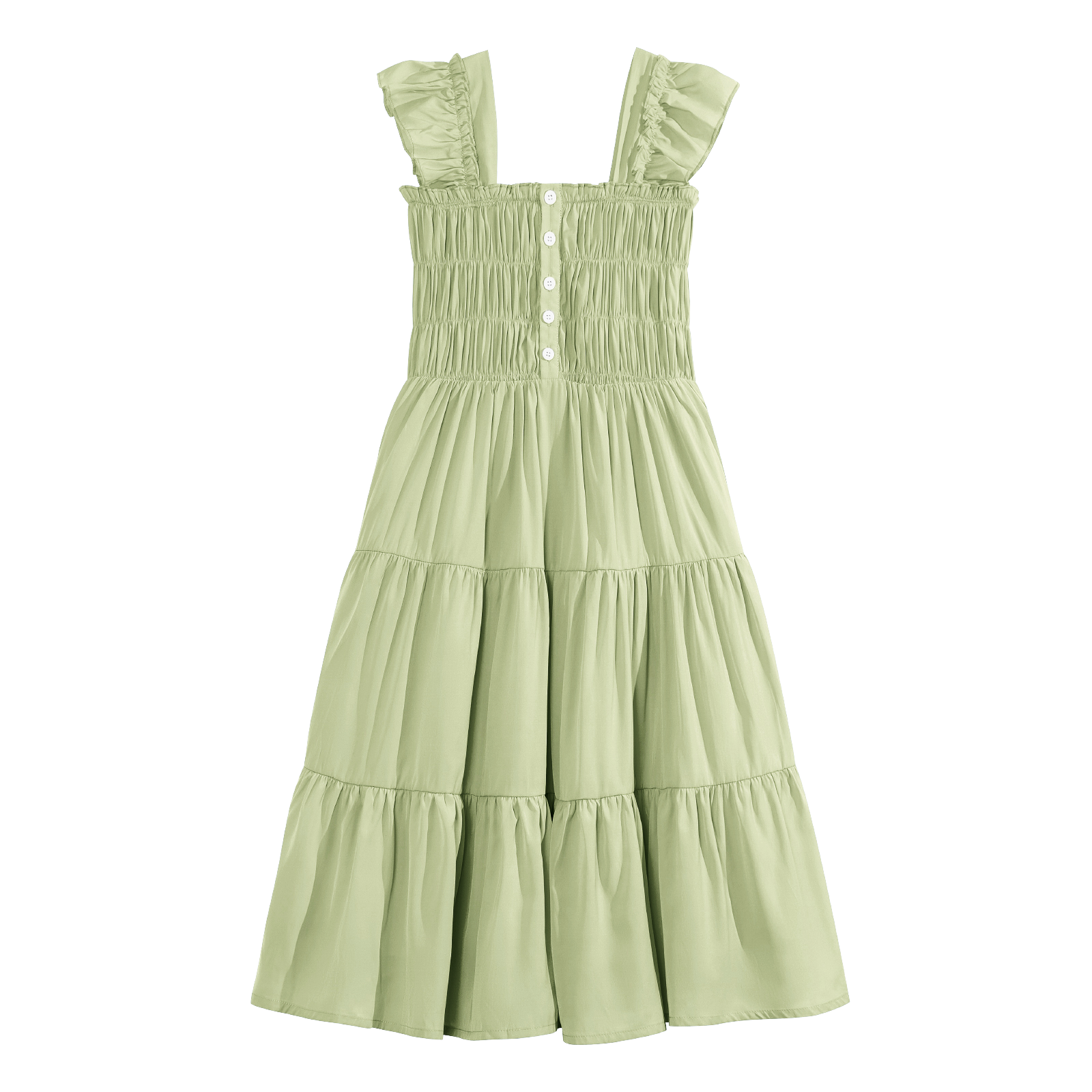 Rolanko Girls' Sleeveless Dress with Pockets