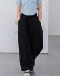 Load image into Gallery viewer, Rolanko Girls Wide Leg Pants Flowy Loose Fit Palazzo Pants for Girls Kids Linen Trousers Casual Beach
