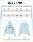 Load image into Gallery viewer, Rolanko Kids Zip Up Sun Hoodie UPF50+ with Thumbholes
