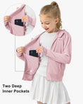 Load image into Gallery viewer, Rolanko Kids Zip Up Sun Hoodie UPF50+ with Thumbholes
