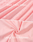 Load image into Gallery viewer, Rolanko Girls Ruffle Sleeve Square Neck Hollow Out Eyelet A Line Beach Vacation dress
