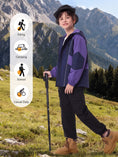 Carica l'immagine nel visualizzatore della galleria, Boys Rain Jacket Waterproof Windbreaker
