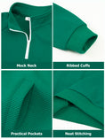 Carica l'immagine nel visualizzatore della galleria, Boys Quarter Zip Pullover, Textured Sweatshirt Long Sleeve
