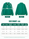 Carica l'immagine nel visualizzatore della galleria, Boys Quarter Zip Pullover, Textured Sweatshirt Long Sleeve
