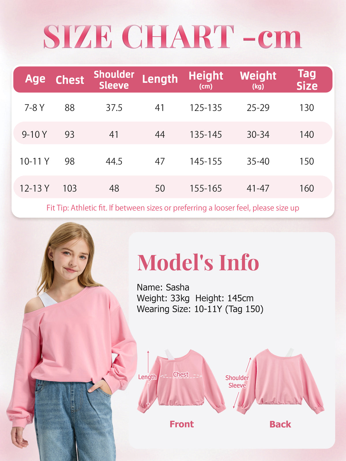 Girls Off The Shoulder Crop Sweatshirt Pullover
