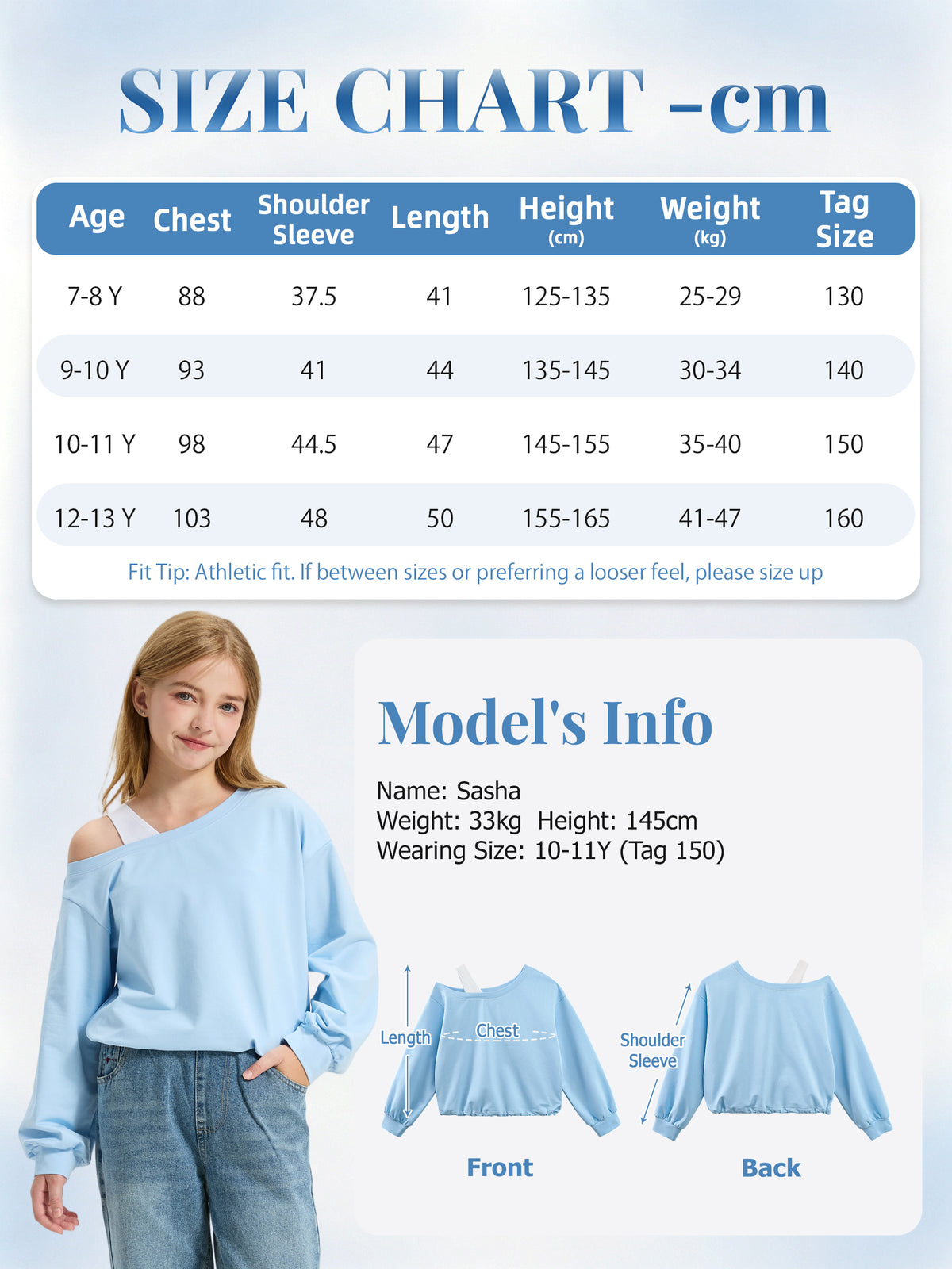 Girls Off The Shoulder Crop Sweatshirt Pullover
