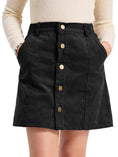 Carica l'immagine nel visualizzatore della galleria, Girls Corduroy Fall Winter A-Line Mini Skirt
