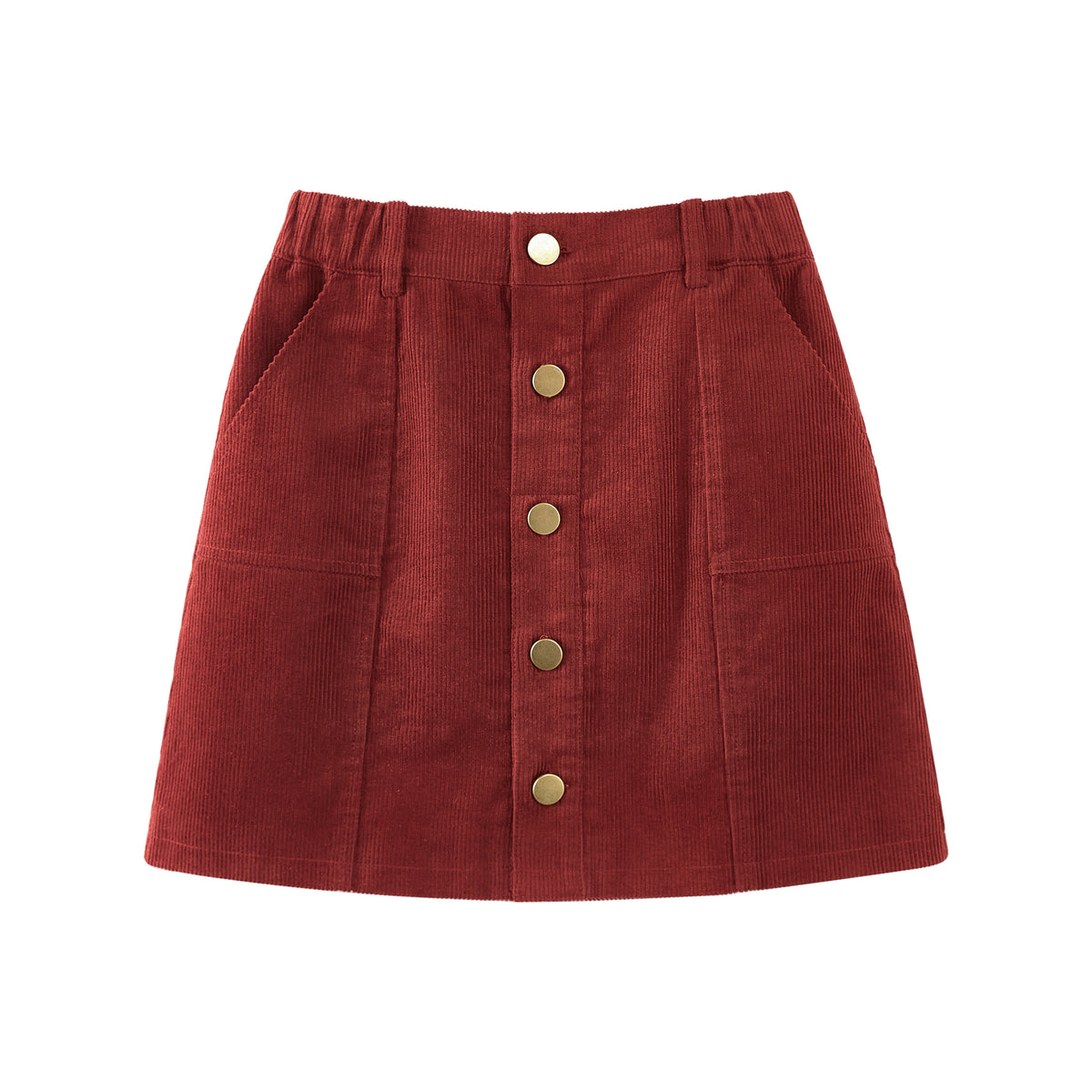 Girls Corduroy Fall Winter A-Line Mini Skirt