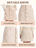 Carica l'immagine nel visualizzatore della galleria, Girls Corduroy Fall Winter A-Line Mini Skirt

