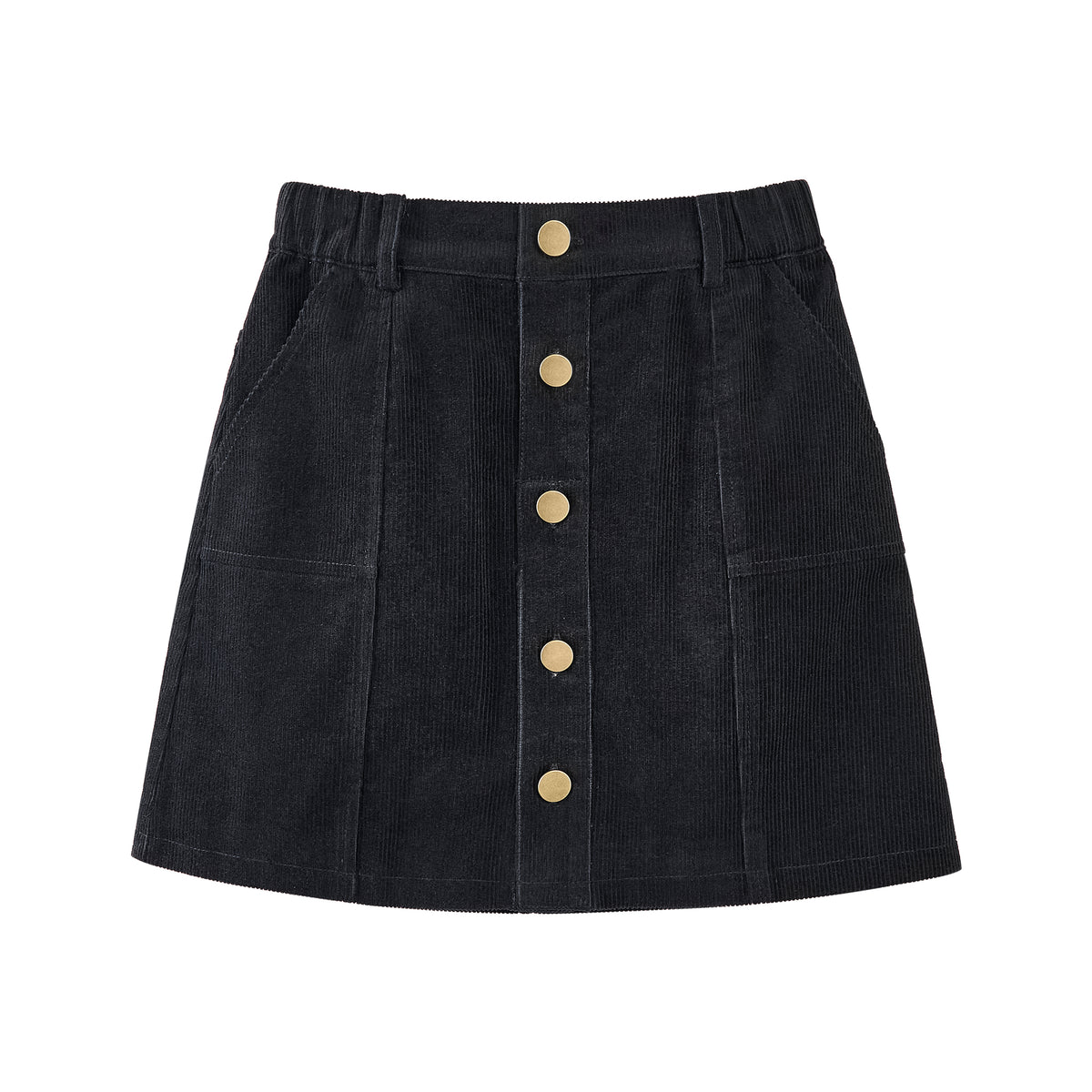 Girls Corduroy Fall Winter A-Line Mini Skirt
