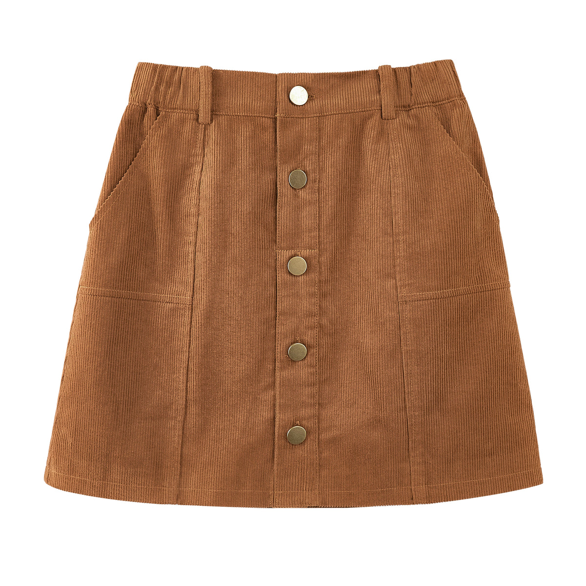 Girls Corduroy Fall Winter A-Line Mini Skirt