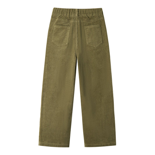 Girls Fall Solid Color Corduroy Pants